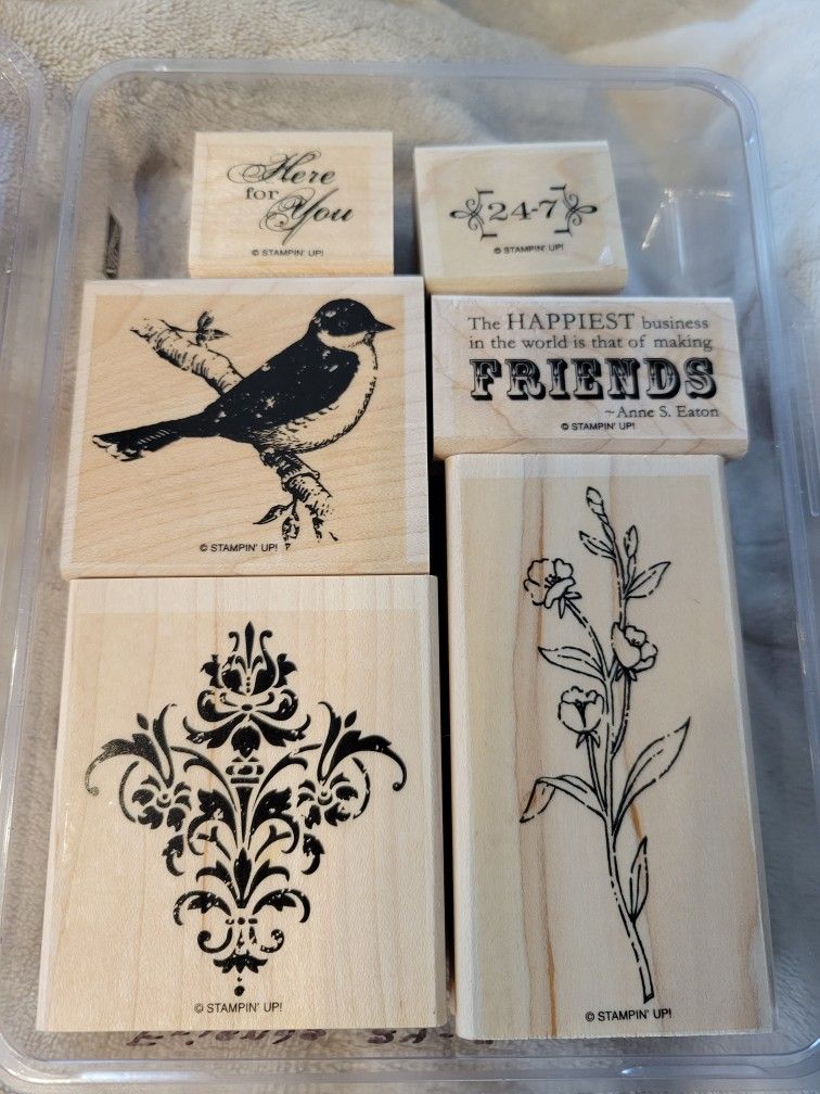 Rubber Stamps Friends 24-7 Stampin Up Set