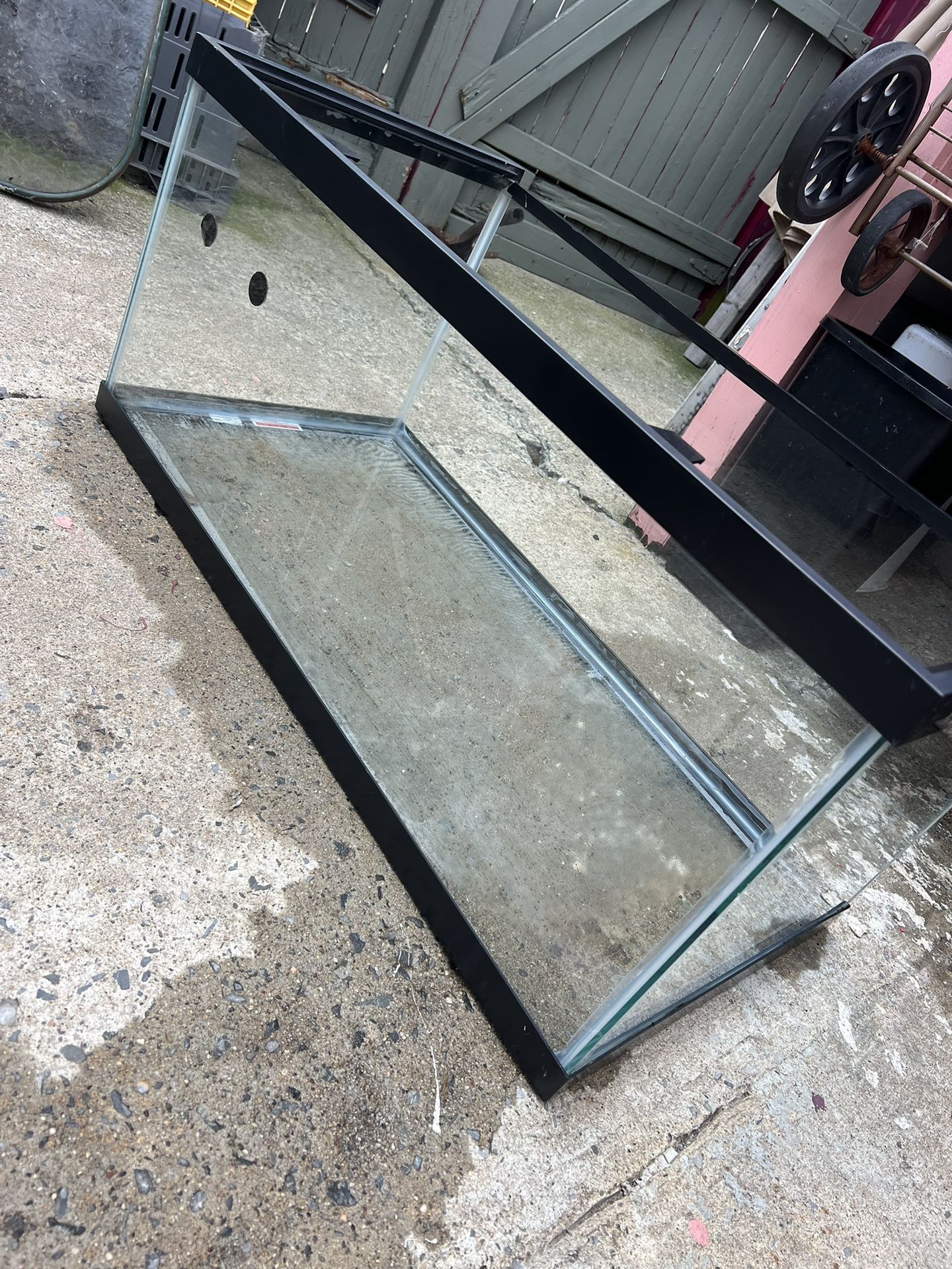 Clean 40-Gallon Breeder Reptile Tank Setup w/ Zoo Med Lamp! (36x18x17)
