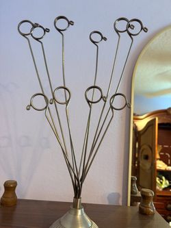 Metal Wire Place Card Holder Stand Set
