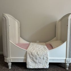 Restoration Hardware Toddler Crib W Crib Conversion 