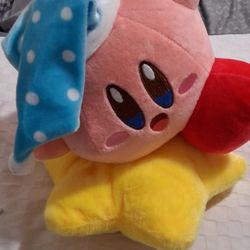 Kirby Plush Toy Sleeping Hat Cute Nintendo Character