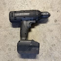Snap On 1/2 Drill One Battery No Charger 