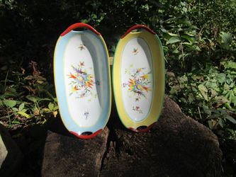 Pair of Moschendorf Bavaria Oblong Serving Dishes