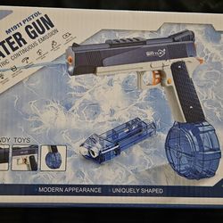 Blue and Gray electric Water Gun new in box