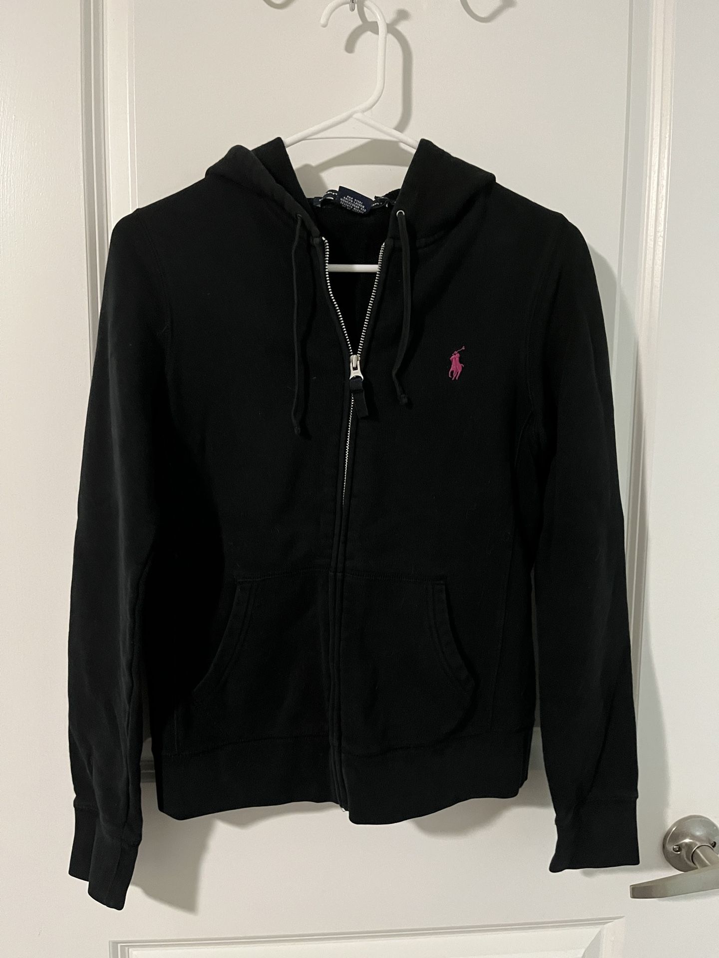 Ralph Lauren Sport Zip-up Hoodie (size M) Black Color