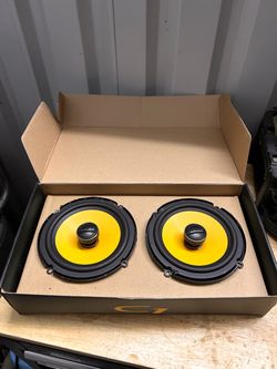 New speakers open box