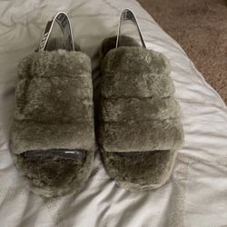 Authentic Green Ugg Slides