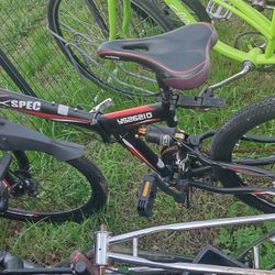 Xspec 26" 21 Speed Folding Mountain Bike Bicycle Trail Commuter, Black