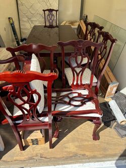 Dining Table with eight chairs