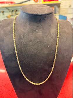 10KT Solid Rope Chain 40485-1