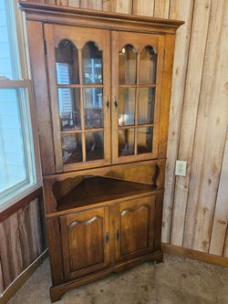 Vintage Corner Hutch