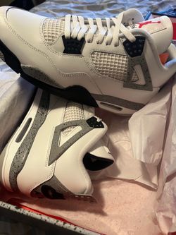 Jordan 4 white cement size 13