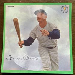 1960's Mickey Mantle Record Card 33 1/3 RPM 
