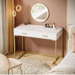 White vanity Desk