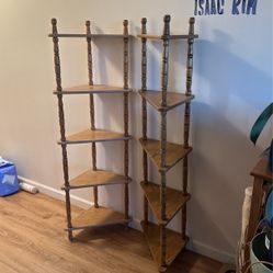 Wood Corner Shelving