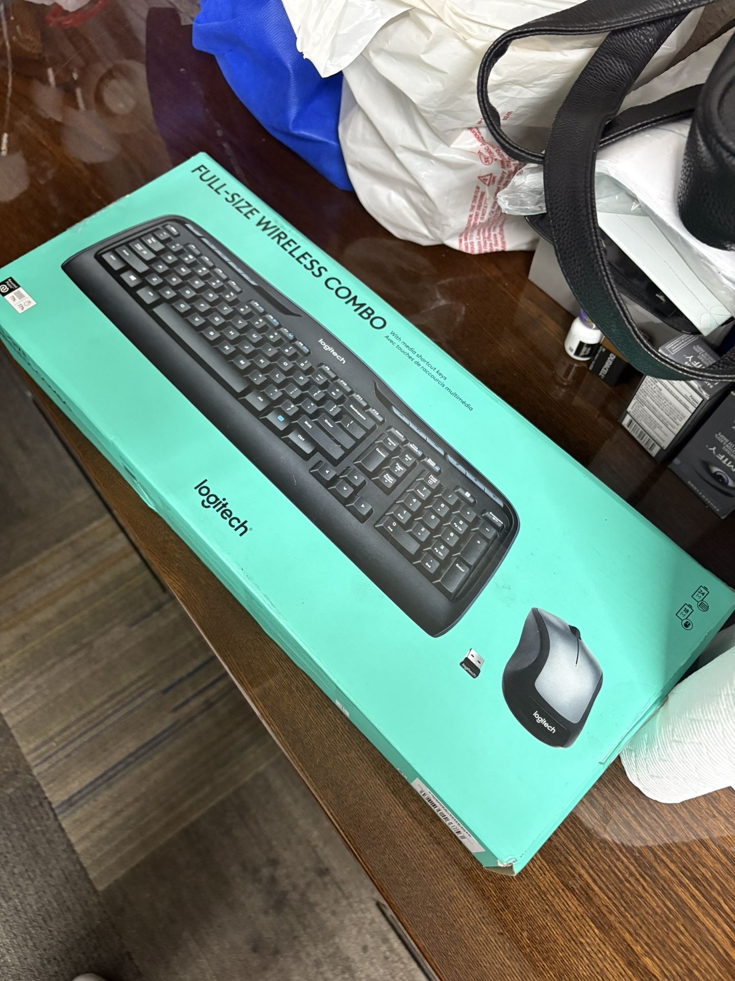 Keyboard/mouse USB, wireless, 1000dpi - Keyboard USB LOGITECH