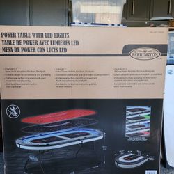 POKER TABLE WITH LED LIGHTS