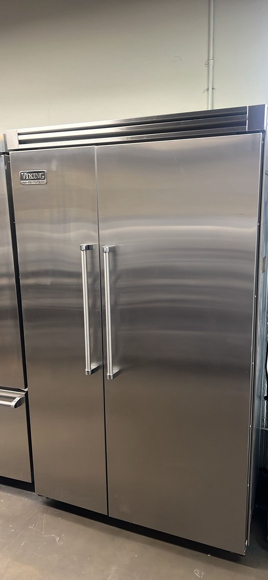 Viking 48”Wide Built In Stainless Steel Side By Side Refrigerator