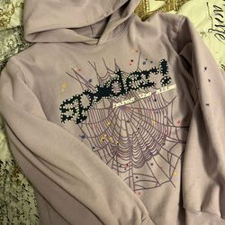 Purple sp5der hoodie M