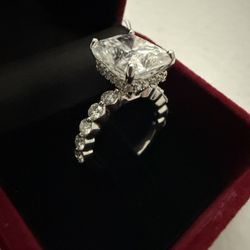 5Ct White Gold Moissanite Ring