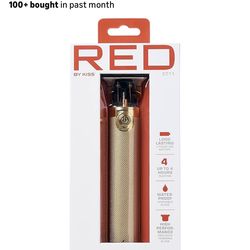 RED by Kiss Hair Trimmer for Men Precision Blade Cordless Trimmer Mens Grooming Kit