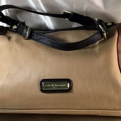 STEVE MADDEN Satchel Cognac Color Black Tan Pre Owned In Great Condition