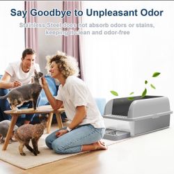 XL Cat Steel Litter Box 