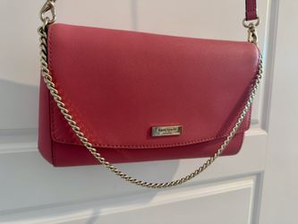 Kate Spade Hot Pink Crossbody Purse, bag, slim purse, handbag