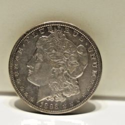 1893 US Morgan Silver Dollar $1 XF 
