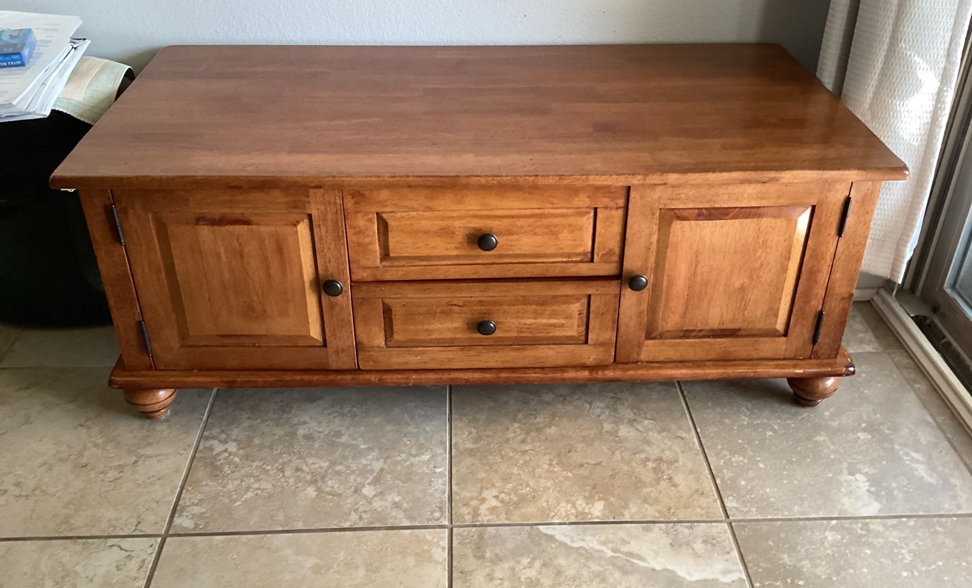 Heavy Wooden  Chest/TV stand/ Storage 