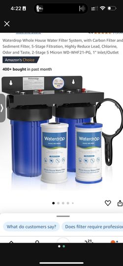 2 Stage Water Filter By Waterdrop