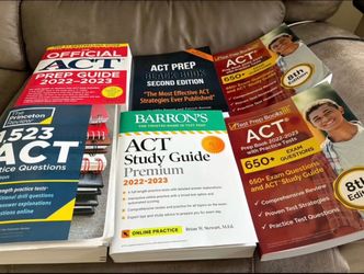 Brand new never used ACT Practice Books