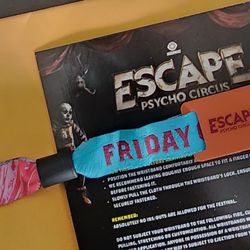 Escape Wristband For  10/31/2025