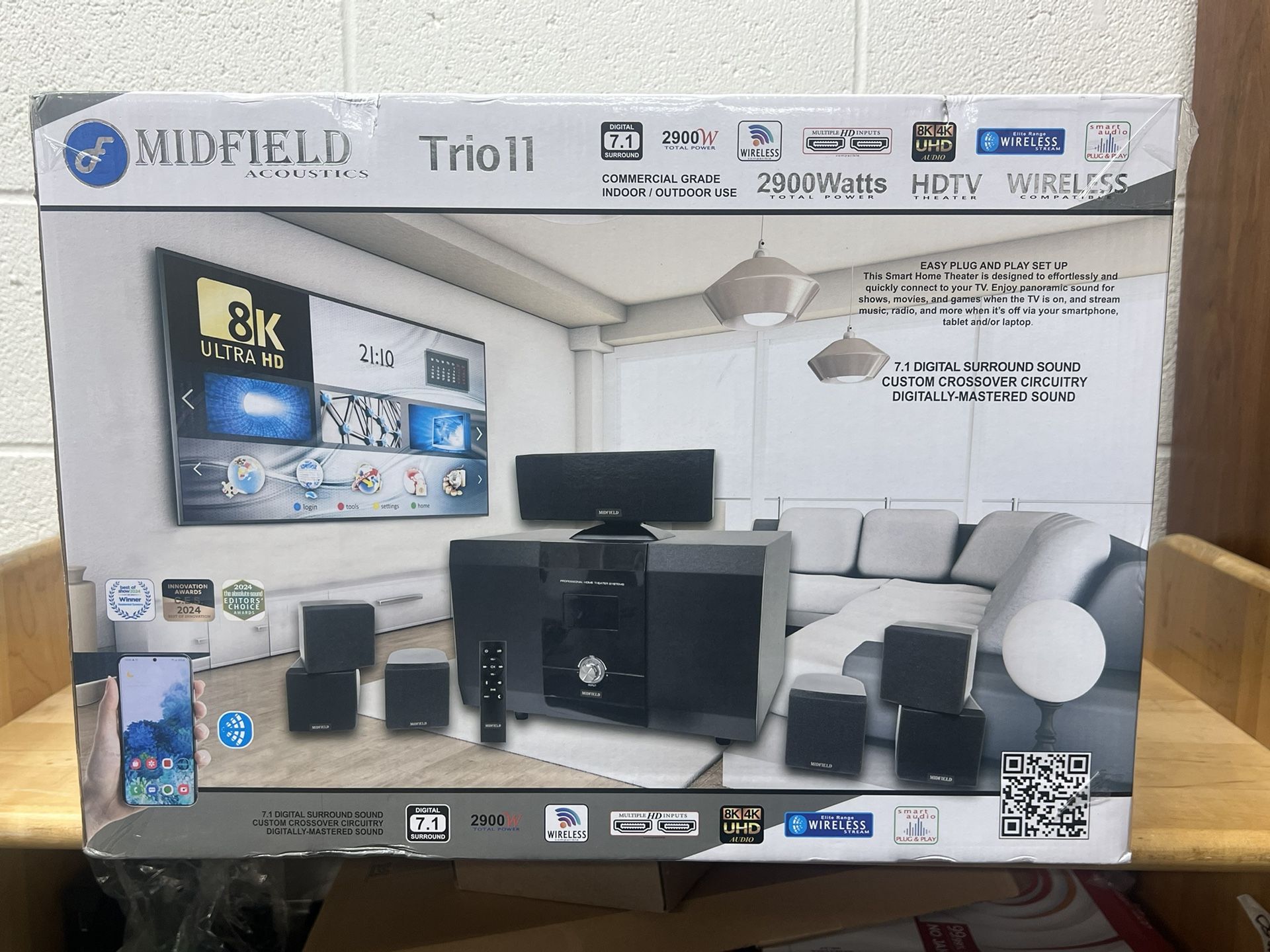 Midfield Acoustics Trio Home Sound System 2900W - New