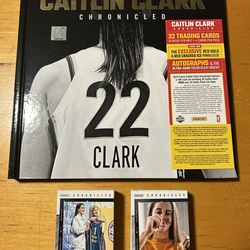 Caitlin Clark Chronicled WNBA Card Full/Complete Set and Book