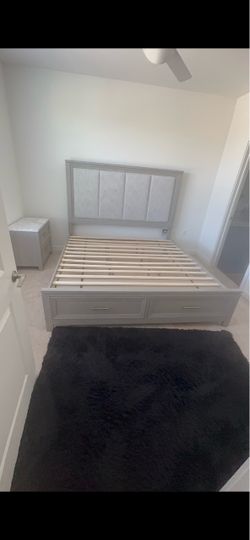 King bed and night stand