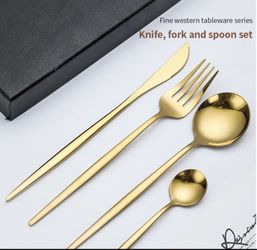 Steak Knife And Fork Spoon Four Pieces 