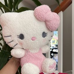 Hello Kitty Pink Plush 25 cm – Cute Sanrio Collectible Doll with Bow