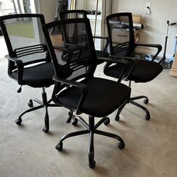 Set Of 4 Office Chairs