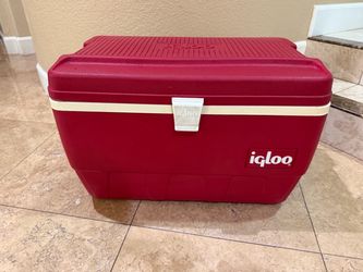 Vintage 48Q Red Igloo Ice Chest Cooler