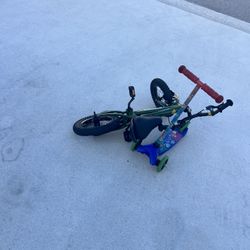 Kid Bike And Scooter 