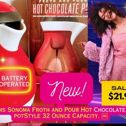 William Sonoma-Hot Chocolate & Coffee Battery Operated Pod.