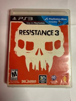 Resistance 3 – PS3 – Complete w/ Manual – $17