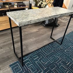Pearlized Mosaic Tile Console/Entry Table