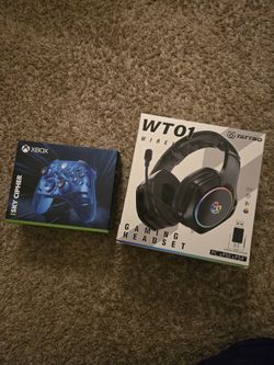💙 Xbox Sky Cipher Wireless Controller &  Wireless Gaming Headset