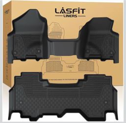 All Weather Floor Mats 2019-2024 Dodge Ram 1500 Quad Cab Without 2nd Row Under Seat Storage