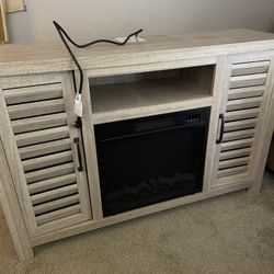 TV Stand With Electric Fire Place