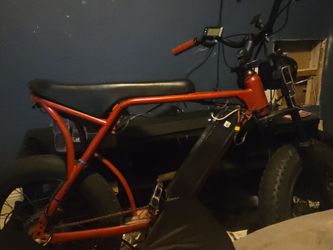 Red  custom e bike