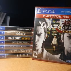 Playstation 4 Bundle of EIGHT games, ALL New and Factory Sealed