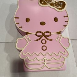 Hello Kitty Christmas Yard Decor Blow mold Gingerbread Pink 